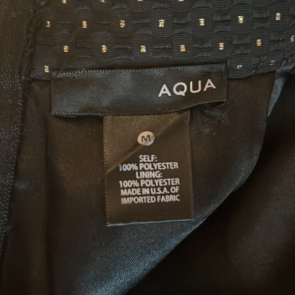 AQUA Black & Gold A-Line Skirt - Picture 6 of 9